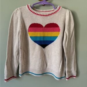 GAP Toddler Sweater with Red and Cream Stripes